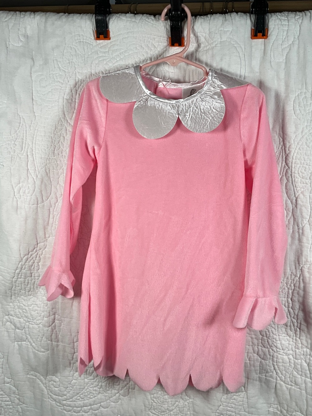 Dr. Seuss Pink Dress Costume with Silver Collar